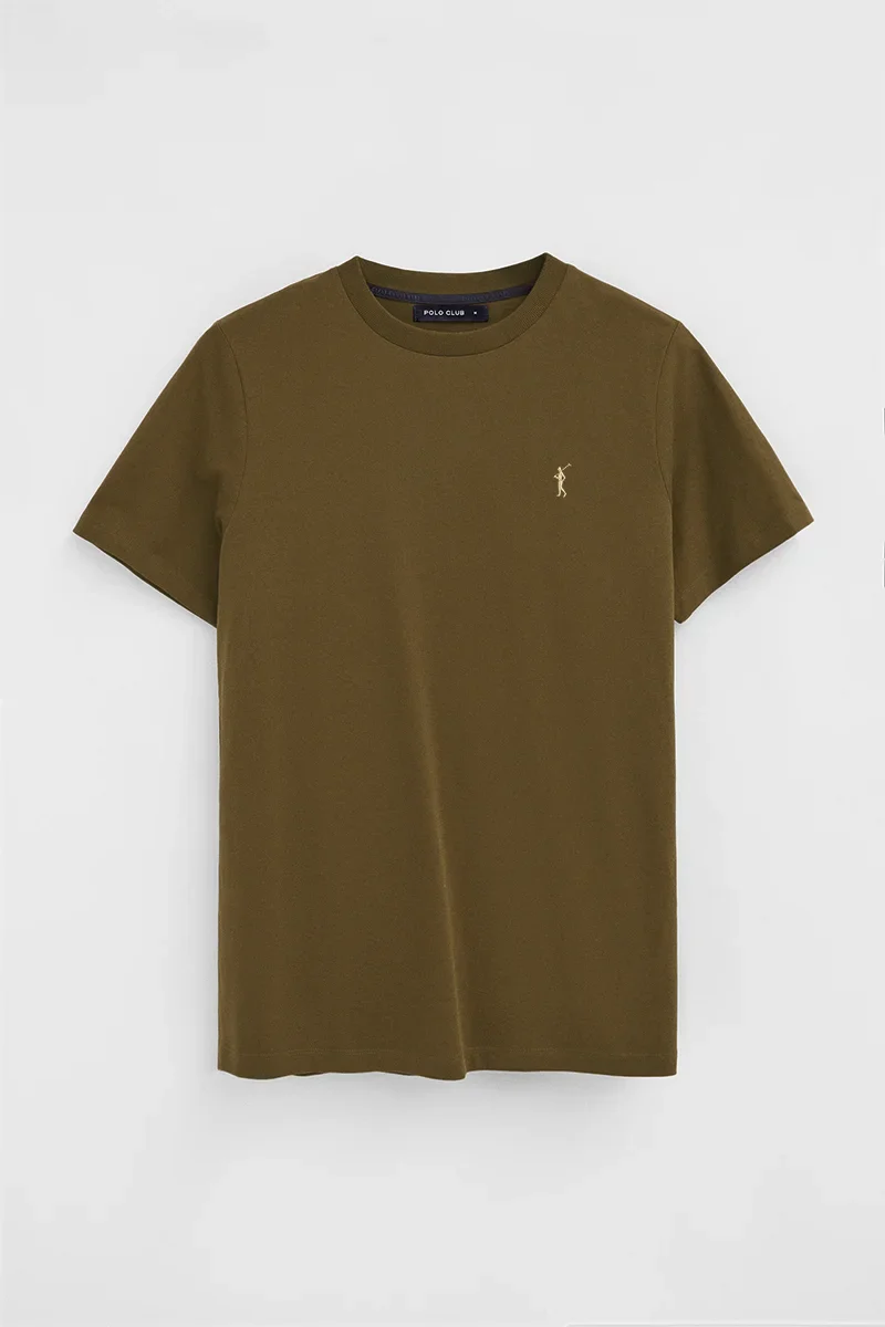 Dark-khaki short-sleeve T-shirt with Rigby Go embroidery - Image 10