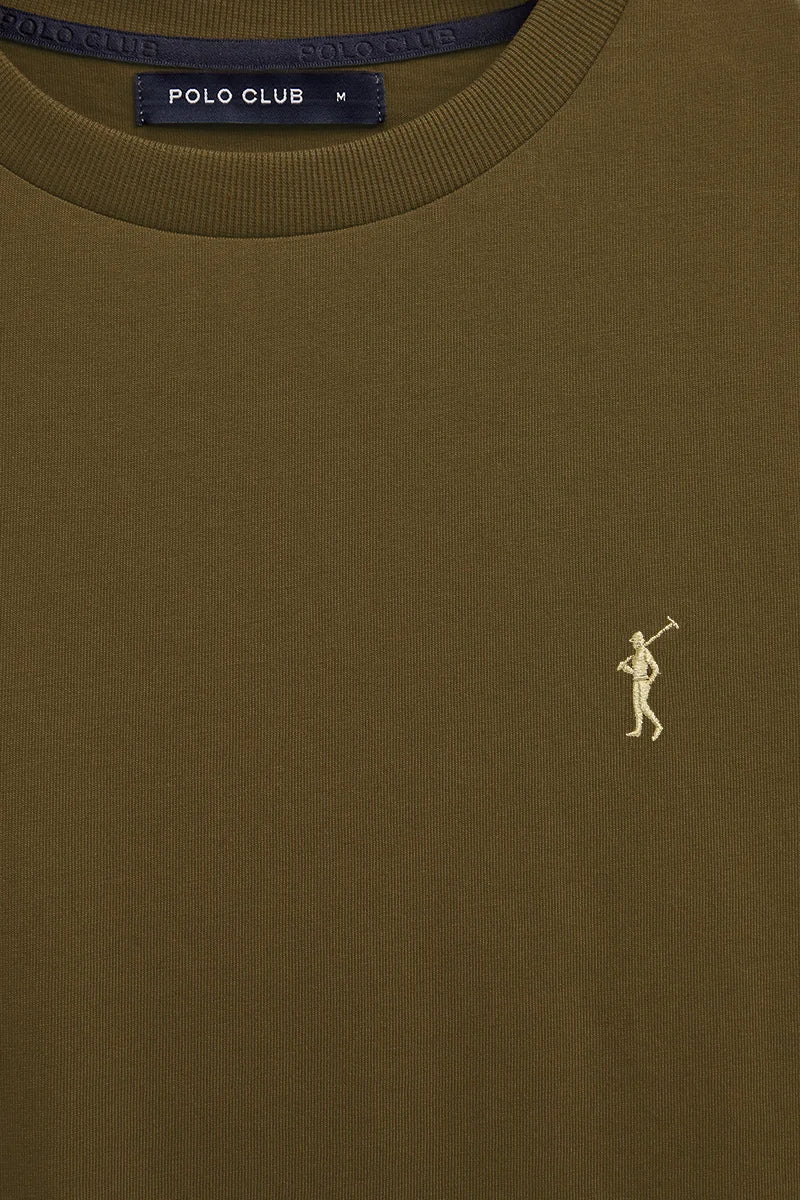 Dark-khaki short-sleeve T-shirt with Rigby Go embroidery - Image 7