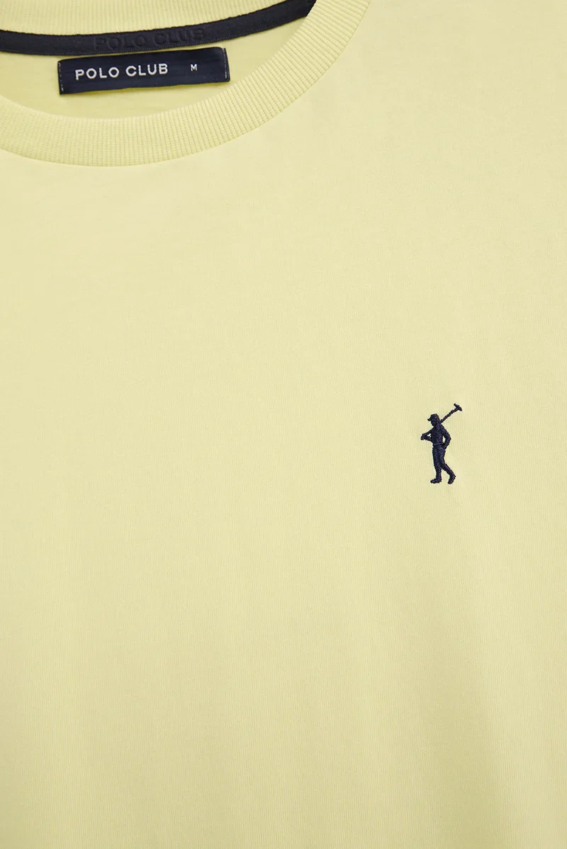 Light-yellow short-sleeve T-shirt with Rigby Go embroidery - Image 2
