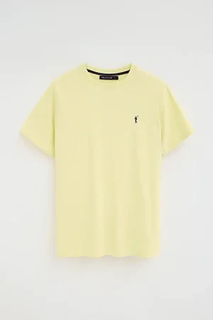 Light-yellow short-sleeve T-shirt with Rigby Go embroidery - Image 4