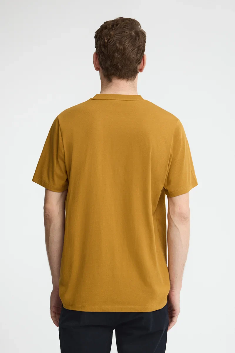 Mustard short-sleeve T-shirt with Rigby Go embroidery - Image 4