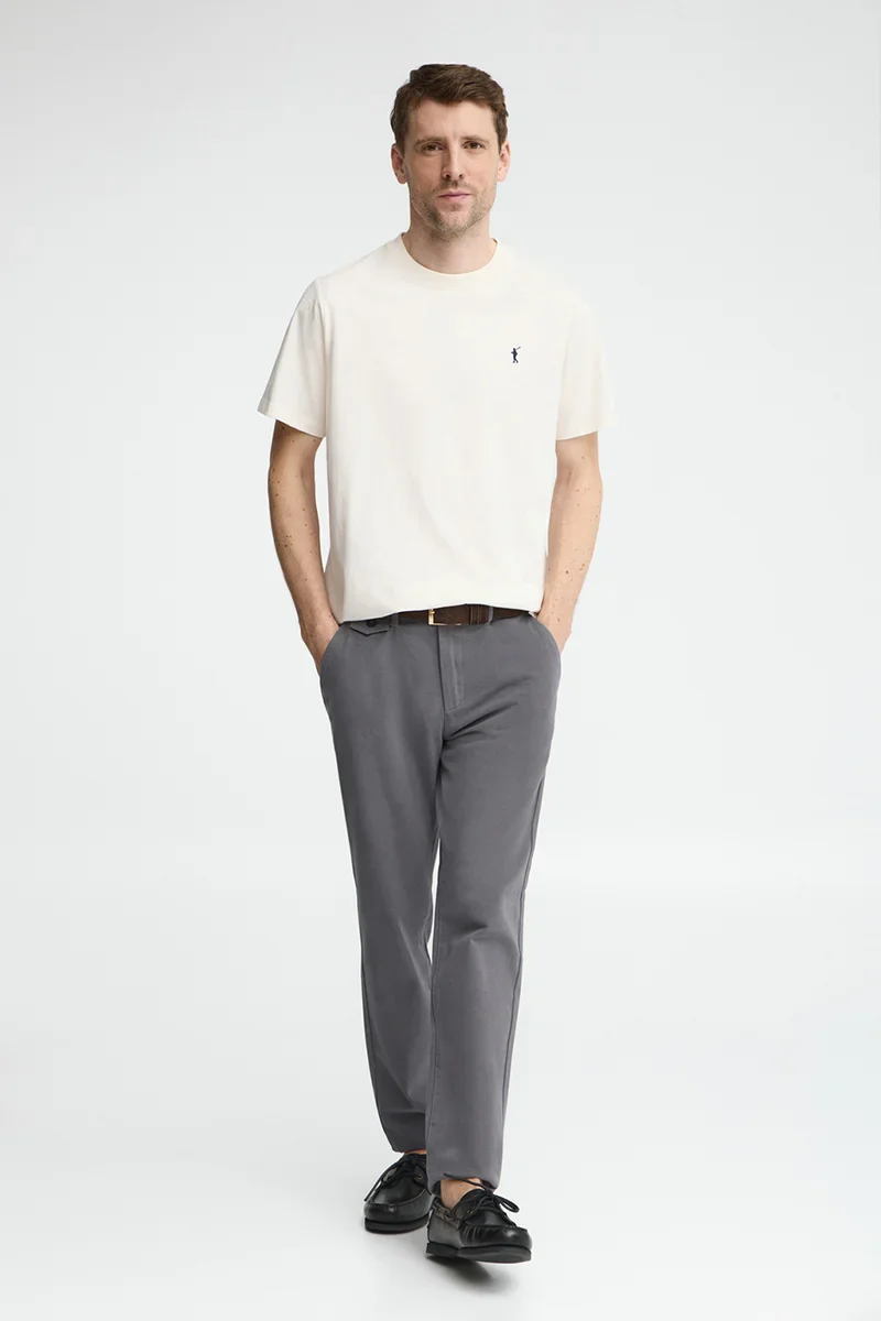 Nude short-sleeve T-shirt with Rigby Go embroidery - Image 4