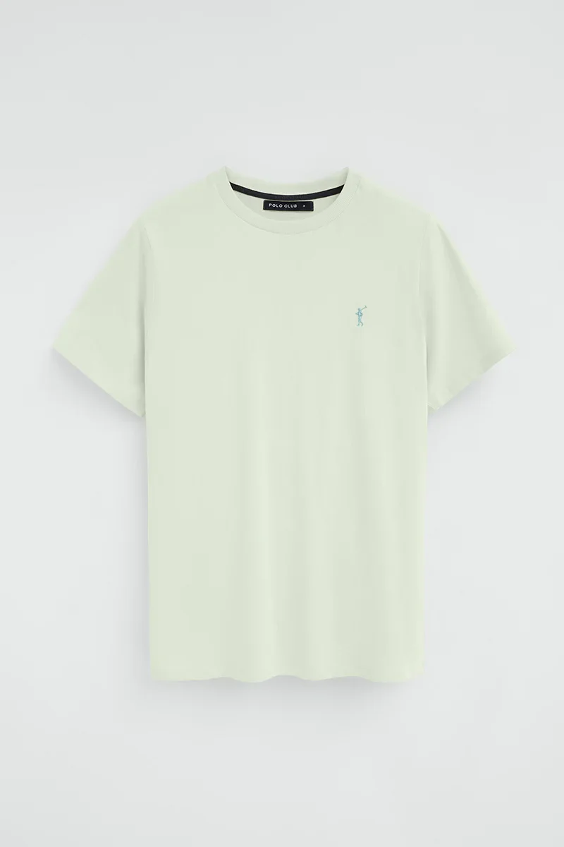 Pastel-turquoise short-sleeve T-shirt with Rigby Go embroidery - Image 6