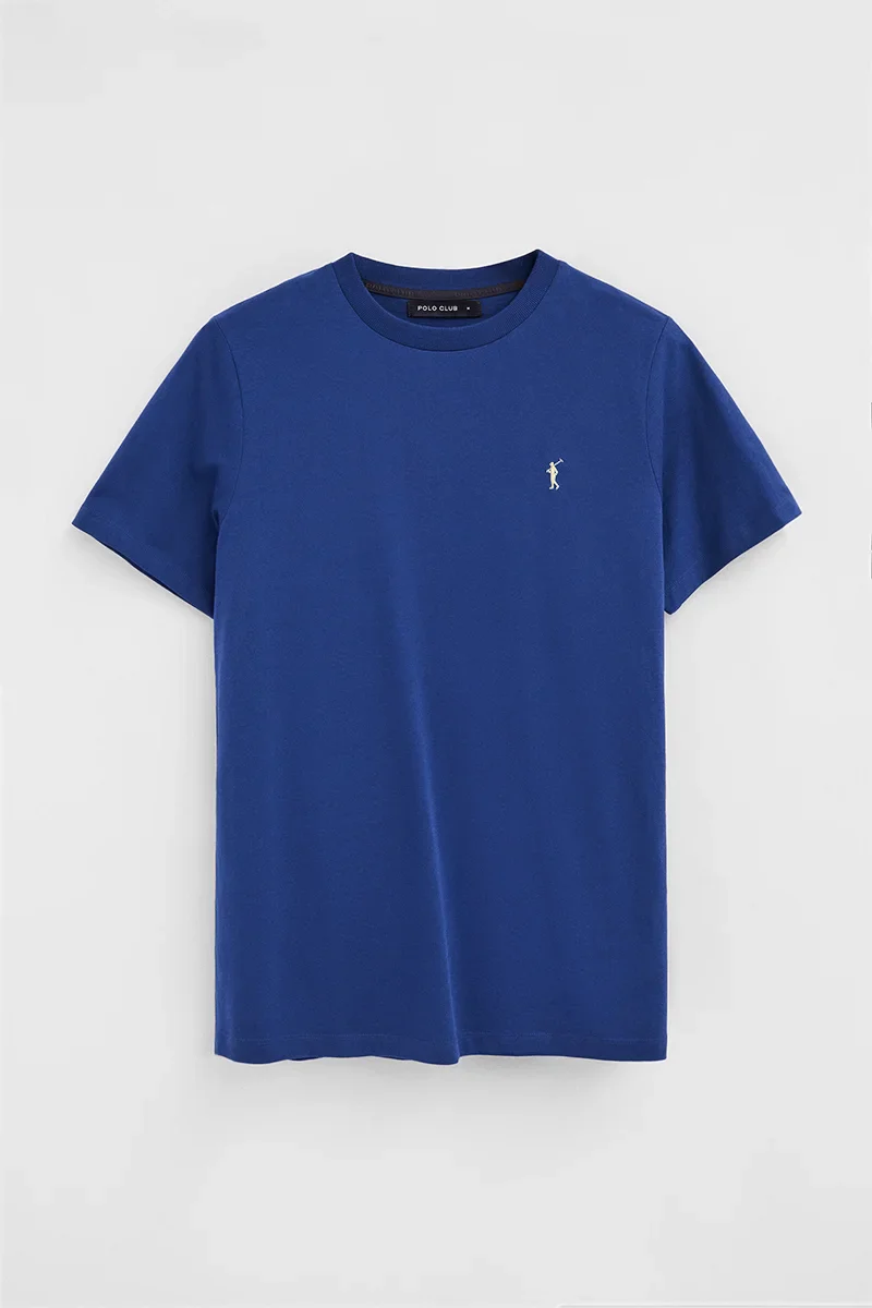 Royal-blue short-sleeve T-shirt with Rigby Go embroidery - Image 8