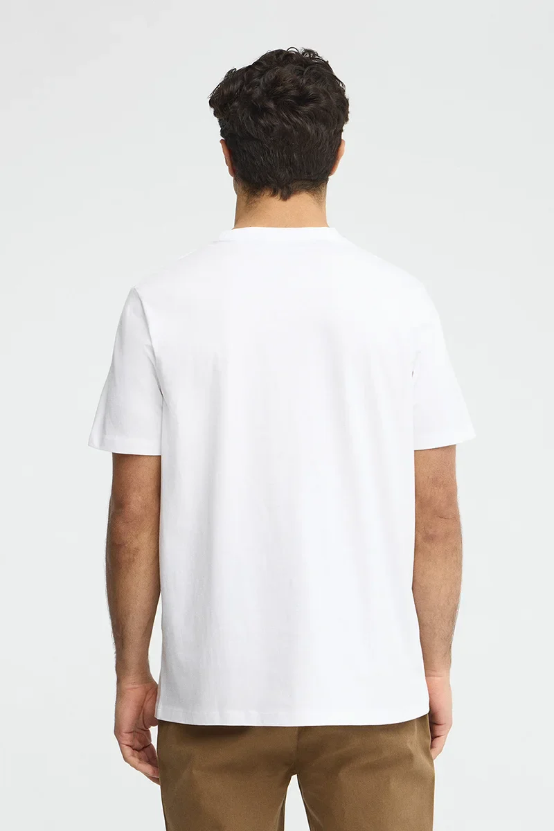 White short-sleeve T-shirt with Rigby Go embroidery - Image 5