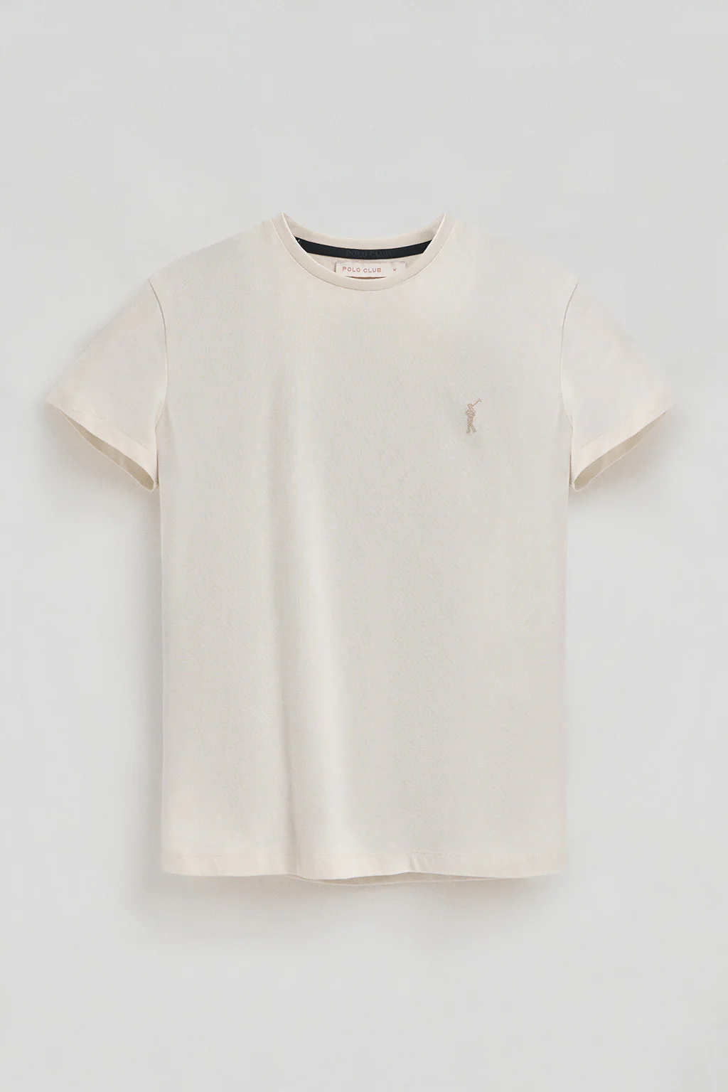 Nude T-shirt with Rigby Go Gold logo - Image 5