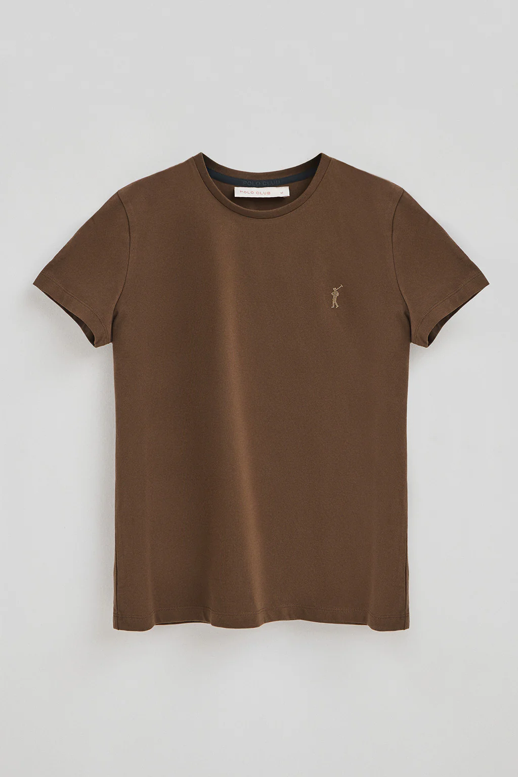Dark-brown T-shirt with Rigby Go Gold logo - Image 5