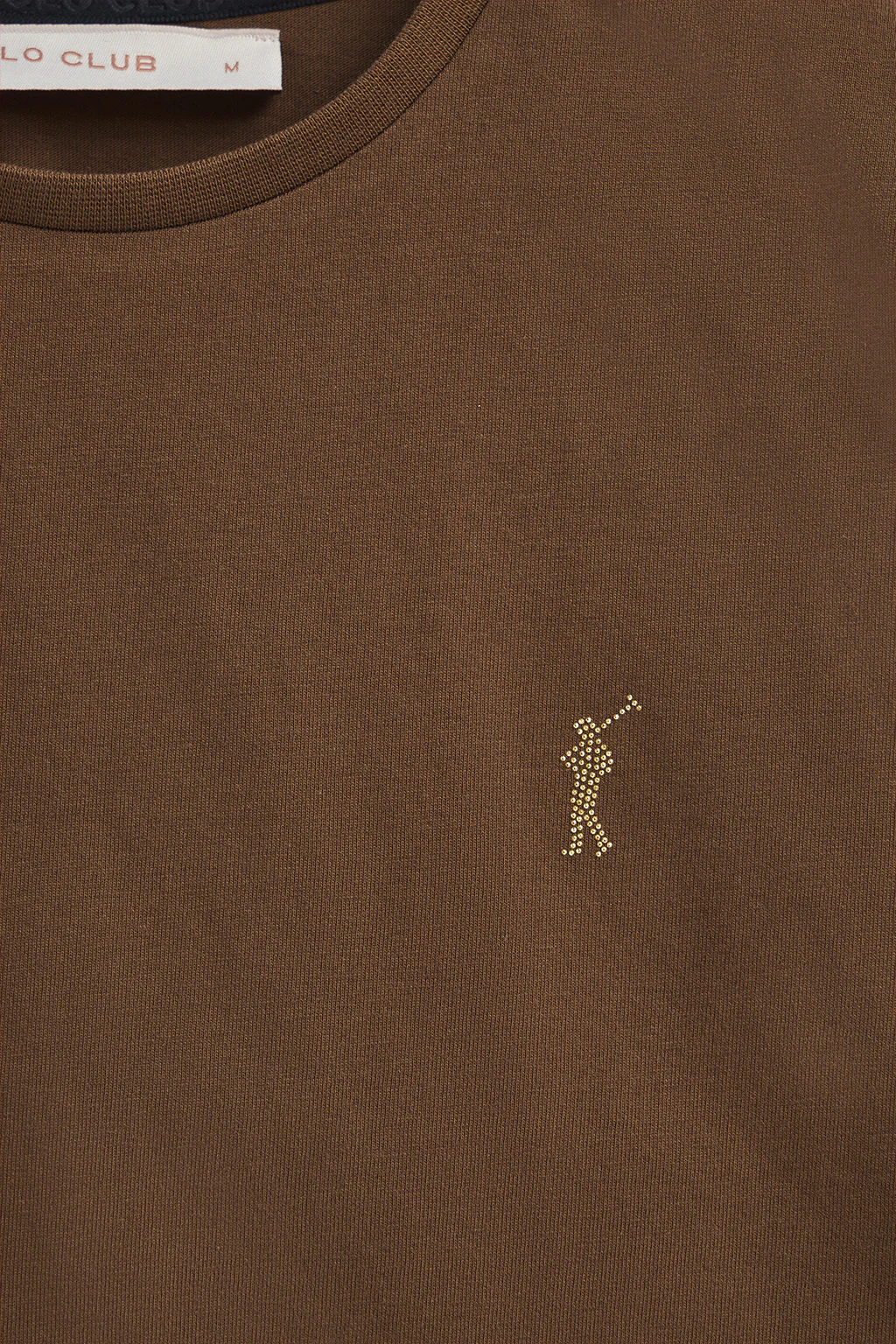 Dark-brown T-shirt with Rigby Go Gold logo - Image 6