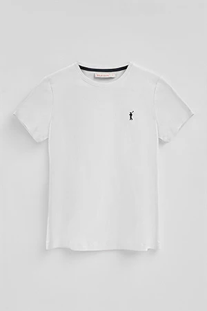 White short-sleeve T-shirt with Rigby Go embroidery - Image 8