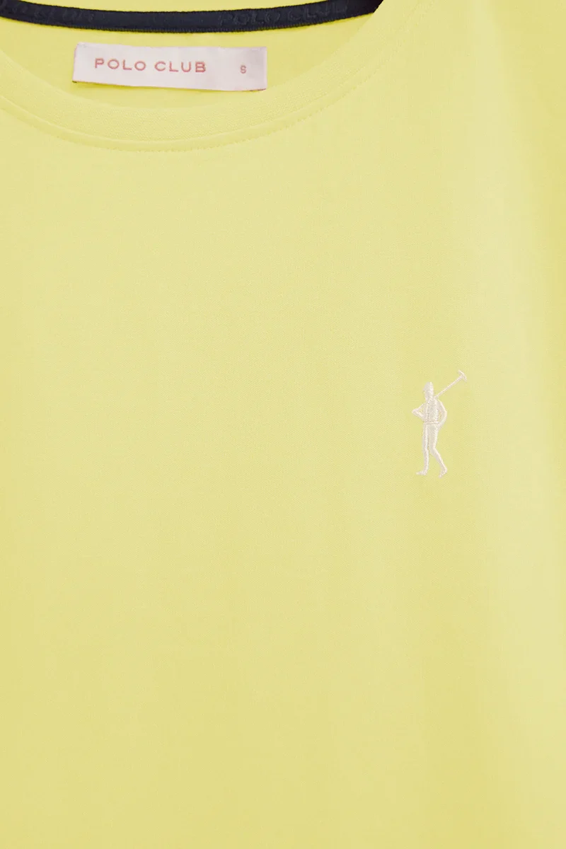 Light-yellow short-sleeve round-neck T-shirt with Rigby Go embroidery - Image 7