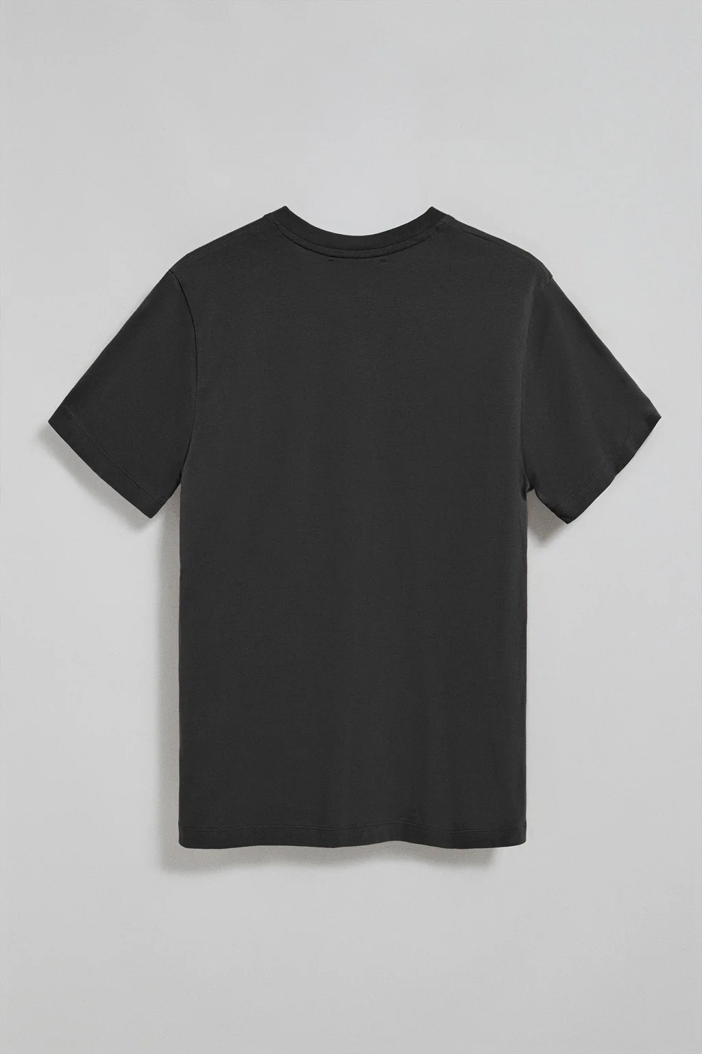 Black V-neck T-shirt with Rigby Go embroidered logo - Image 2