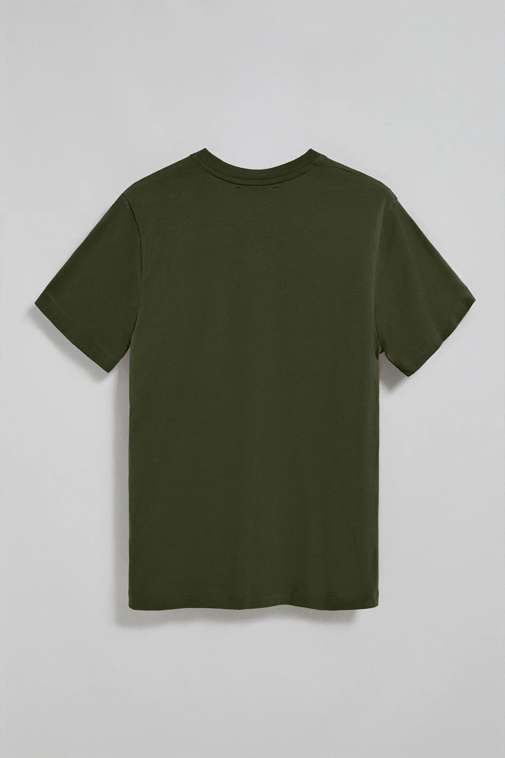 Green V-neck T-shirt with Rigby Go embroidered logo - Image 2