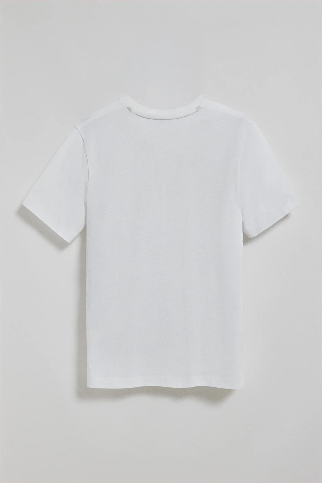 White V-neck T-shirt with Rigby Go embroidered logo - Image 2