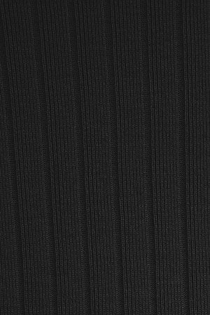 Black sleeveless ribbed T-shirt with slim fit and Rigby Go embroidery - Image 11