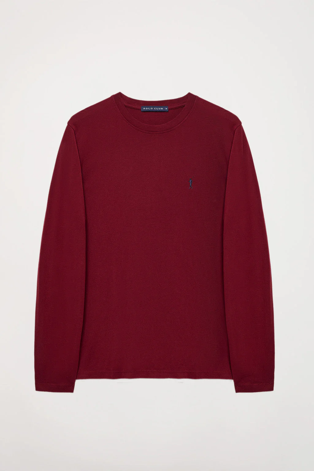 Maroon long-sleeve basic T-shirt with Rigby Go logo - Image 10