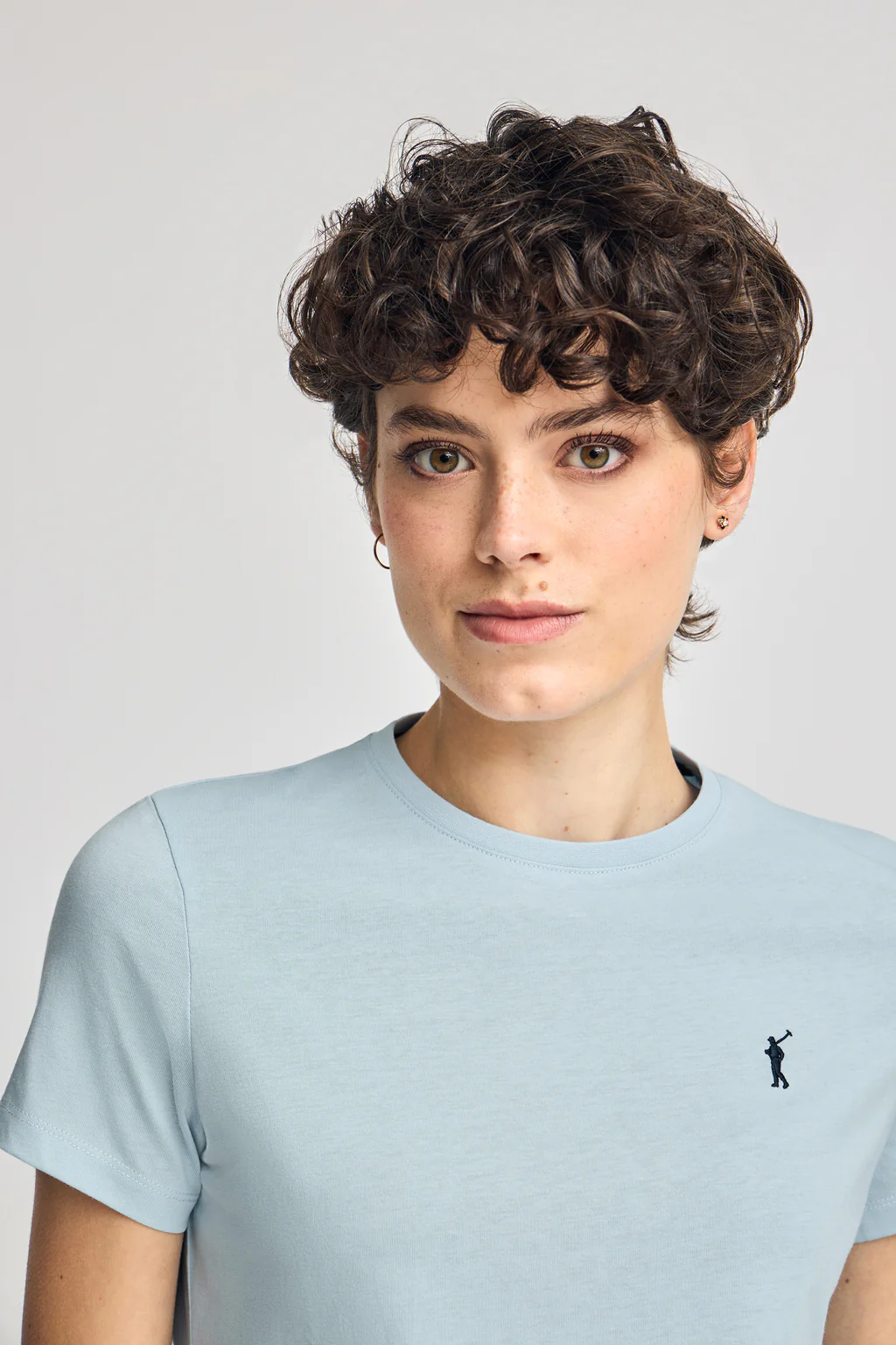 Light-blue round-neck T-shirt with Rigby Go embroidery - Image 3