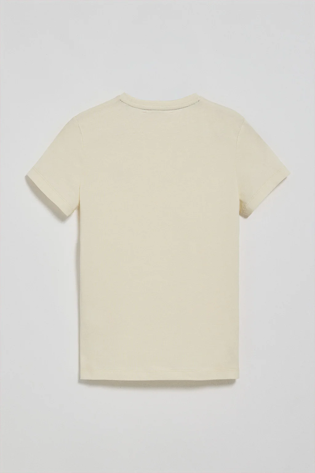 Nude round-neck T-shirt with Rigby Go embroidery - Image 6