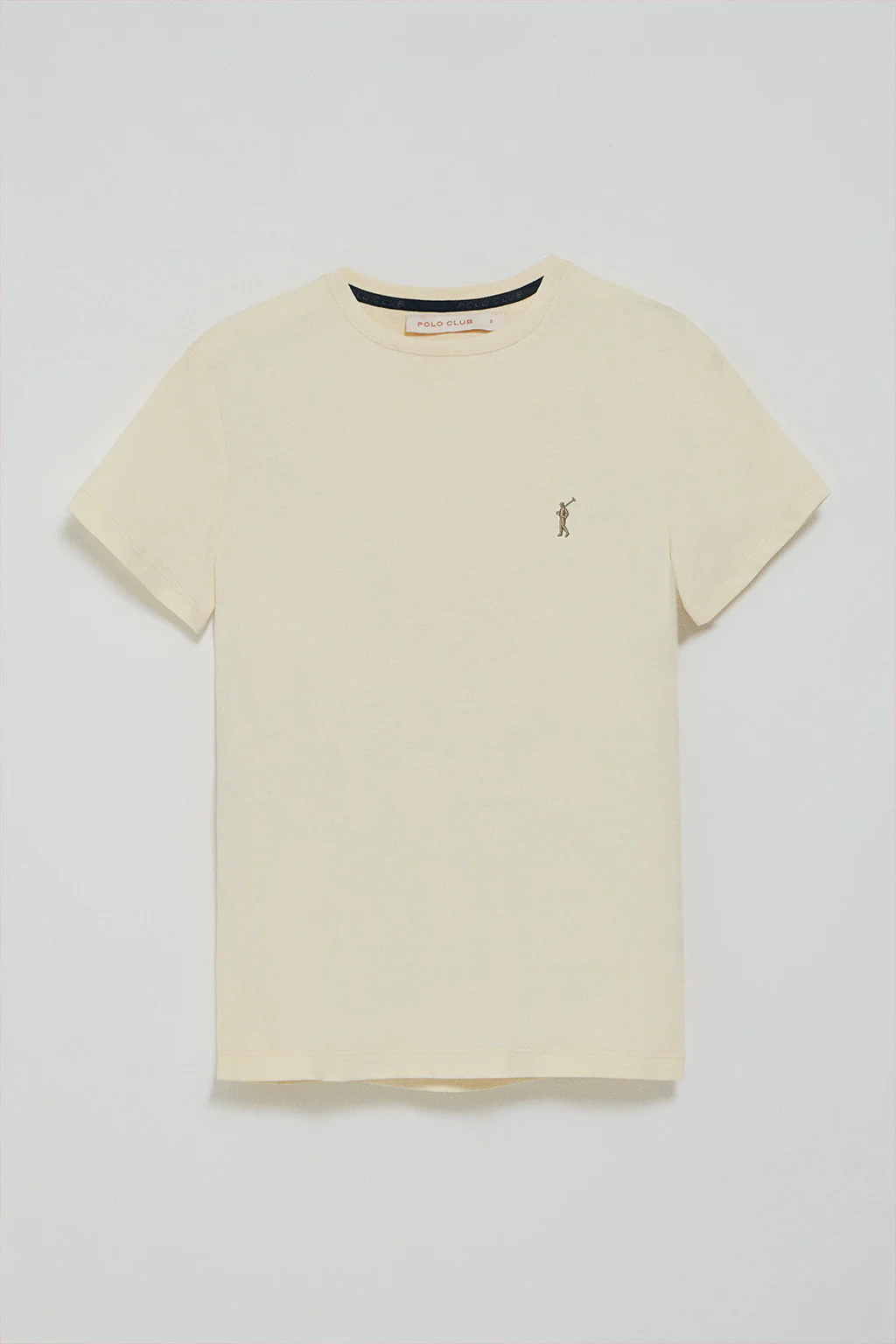 Nude round-neck T-shirt with Rigby Go embroidery - Image 8