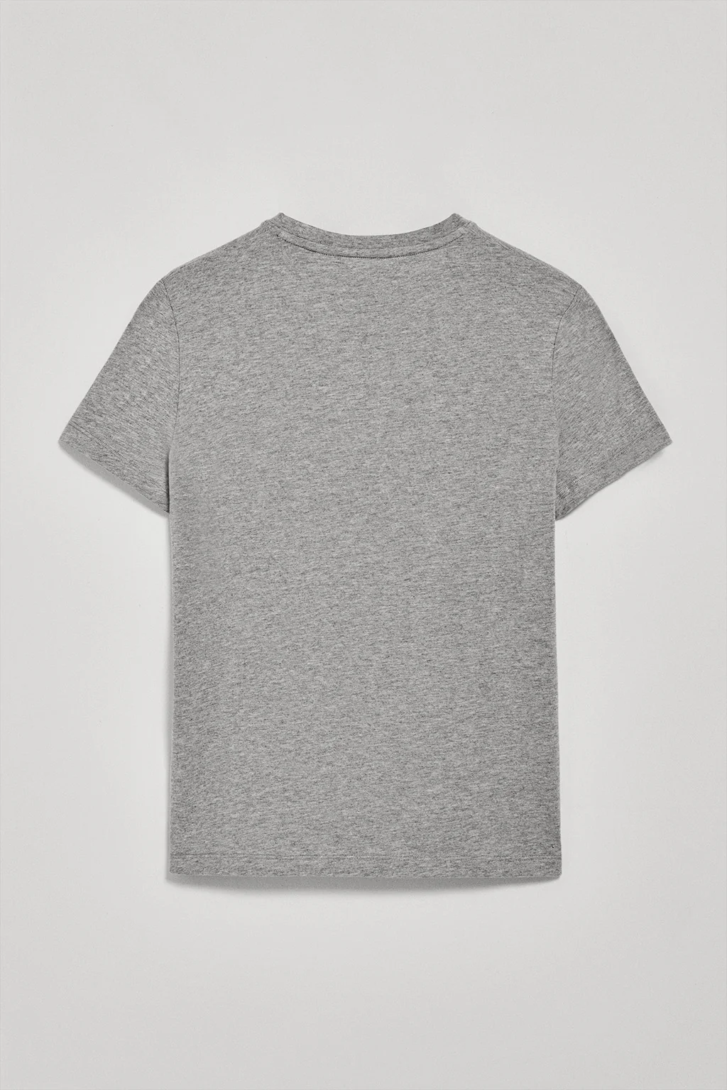 Grey-marl round-neck T-shirt with Rigby Go embroidery - Image 6