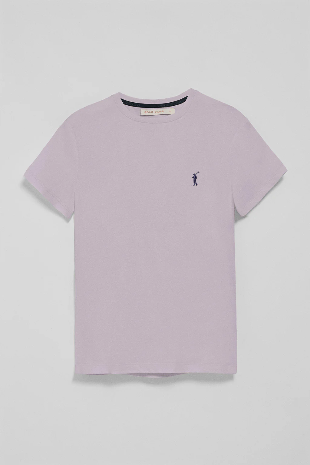 Lavender round-neck T-shirt with Rigby Go embroidery - Image 5