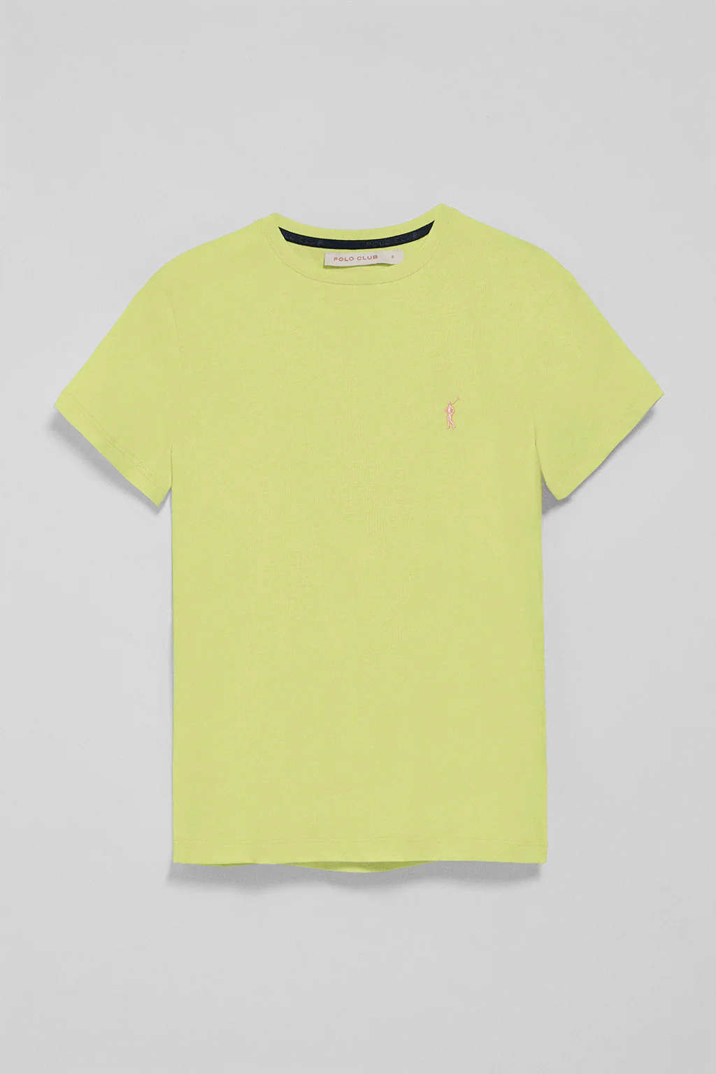 Lime-green round-neck T-shirt with Rigby Go embroidery - Image 9