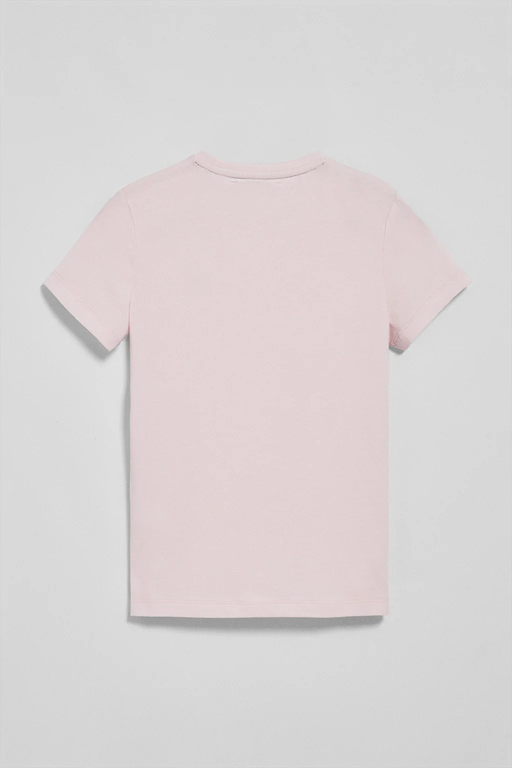 Pink round-neck T-shirt with Rigby Go embroidery - Image 6