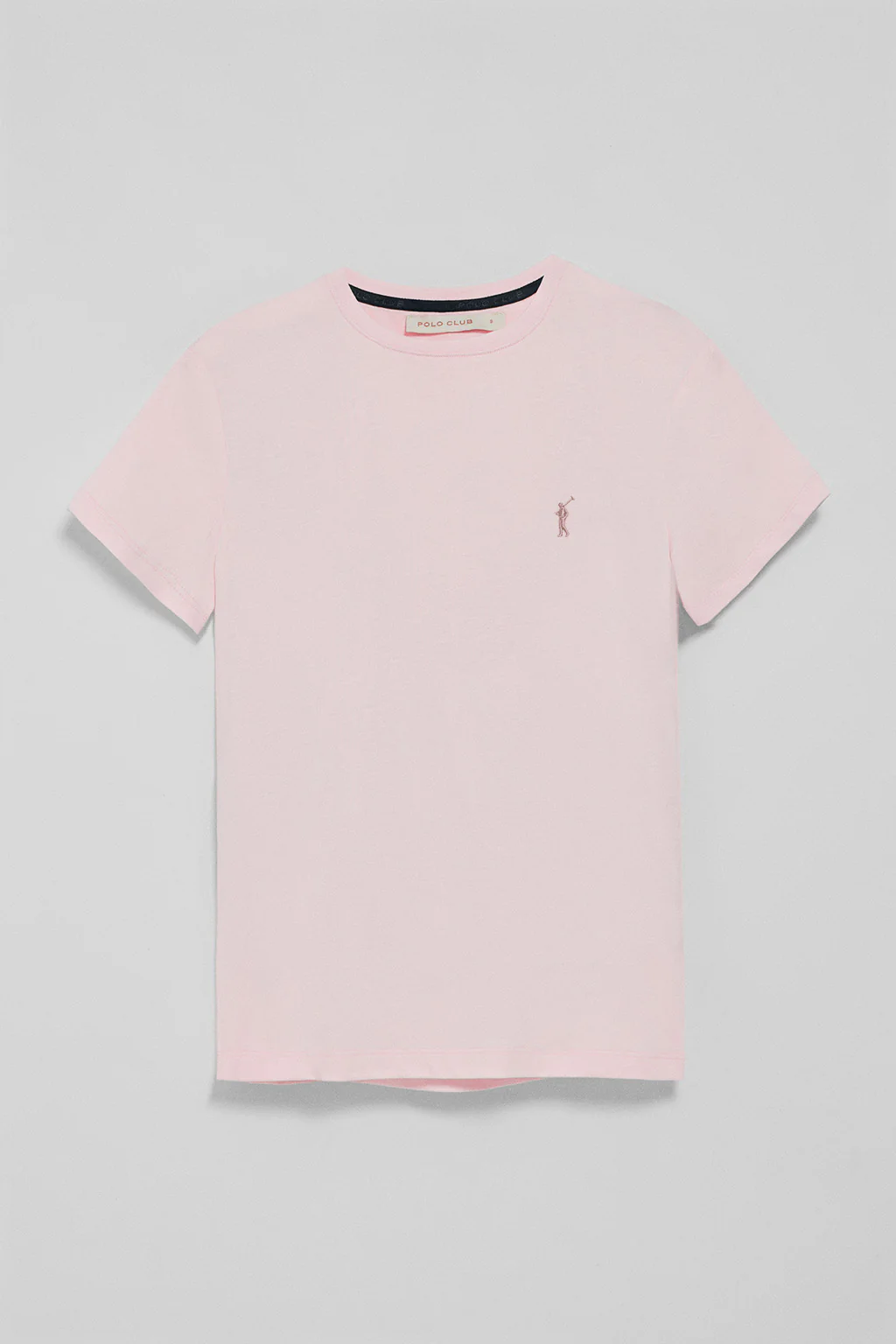 Pink round-neck T-shirt with Rigby Go embroidery - Image 8