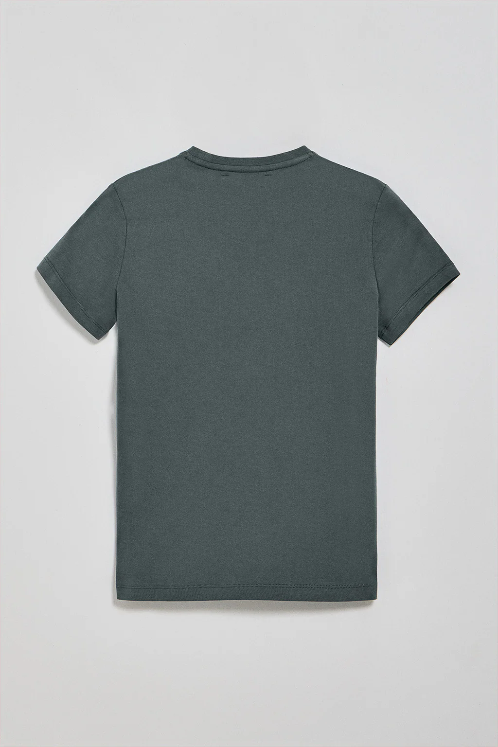 Stone-grey round-neck T-shirt with Rigby Go embroidery - Image 6