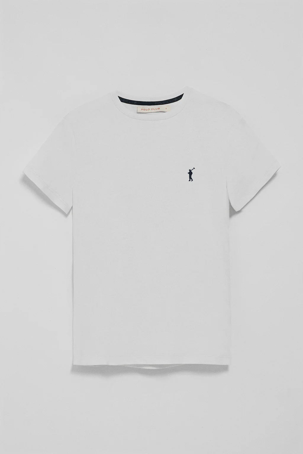 White round-neck T-shirt with Rigby Go embroidery - Image 8