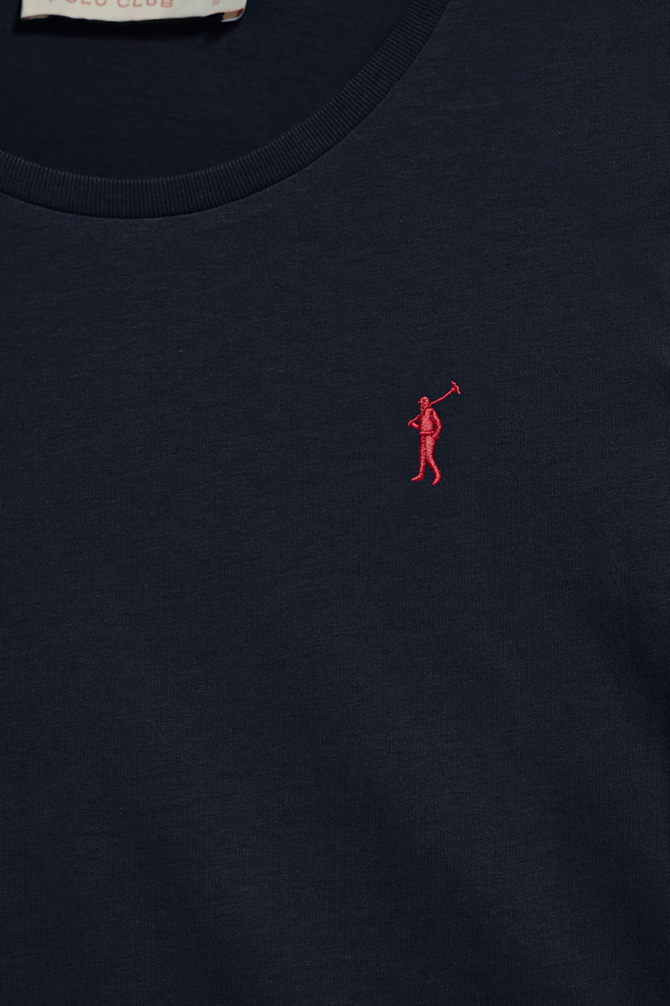 Navy-blue long-sleeve basic T-shirt with Rigby Go logo - Image 7