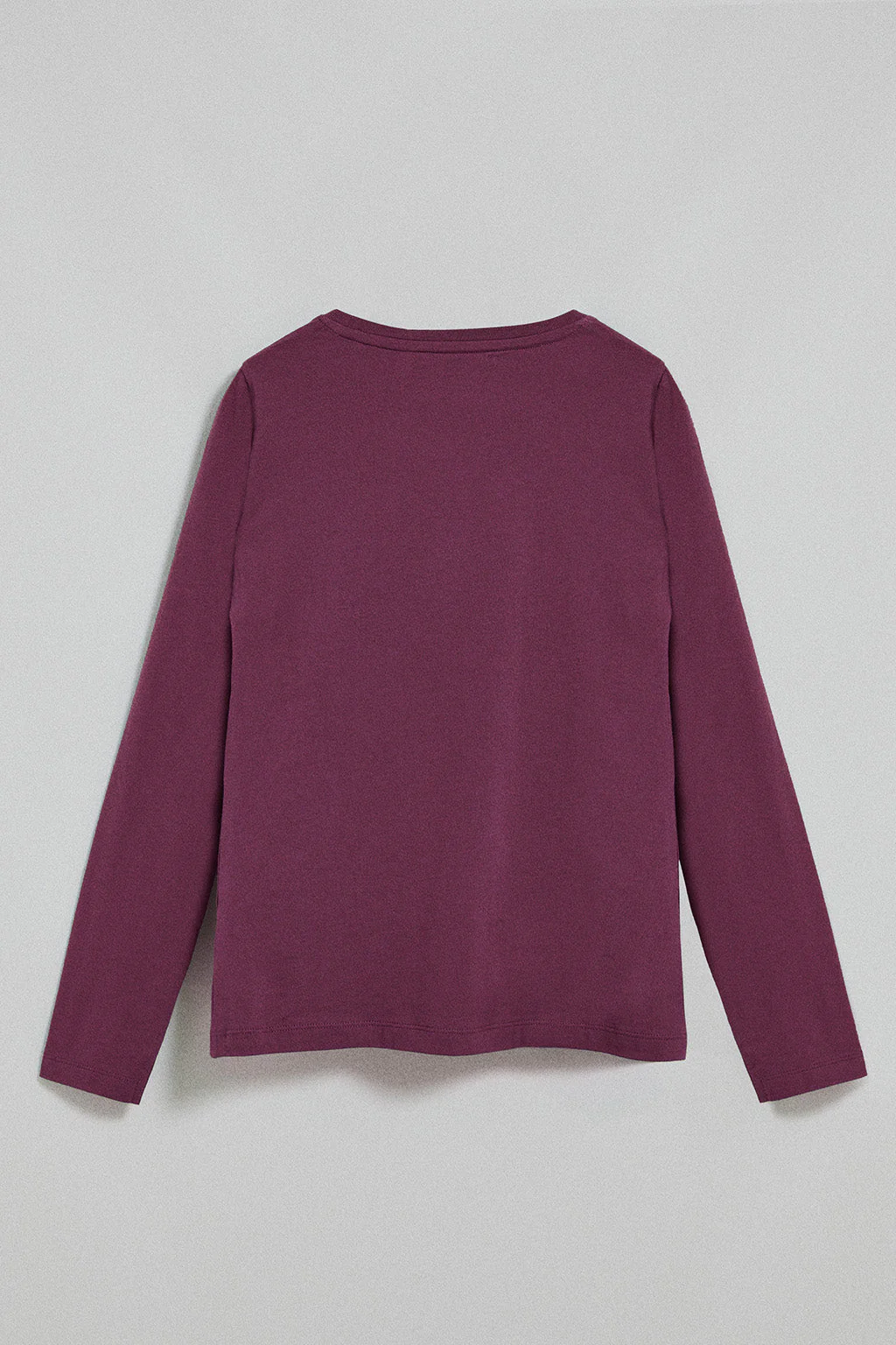 Plum long-sleeve basic T-shirt with Rigby Go logo - Image 7