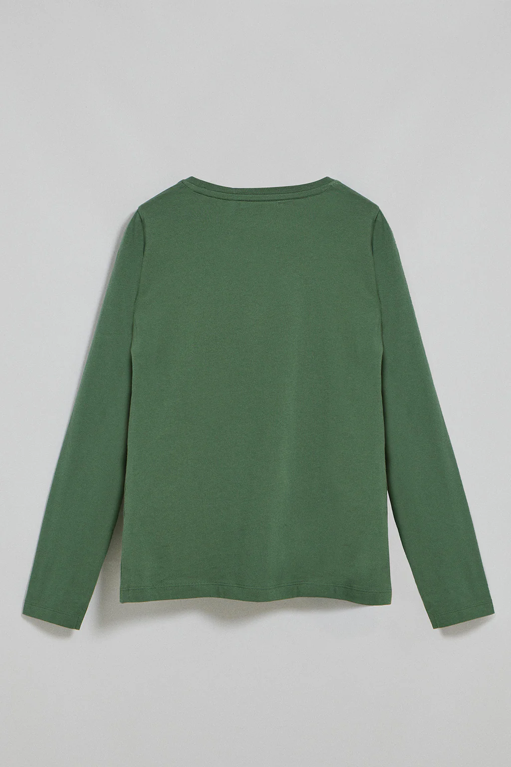 Green long-sleeve basic T-shirt with Rigby Go logo - Image 6