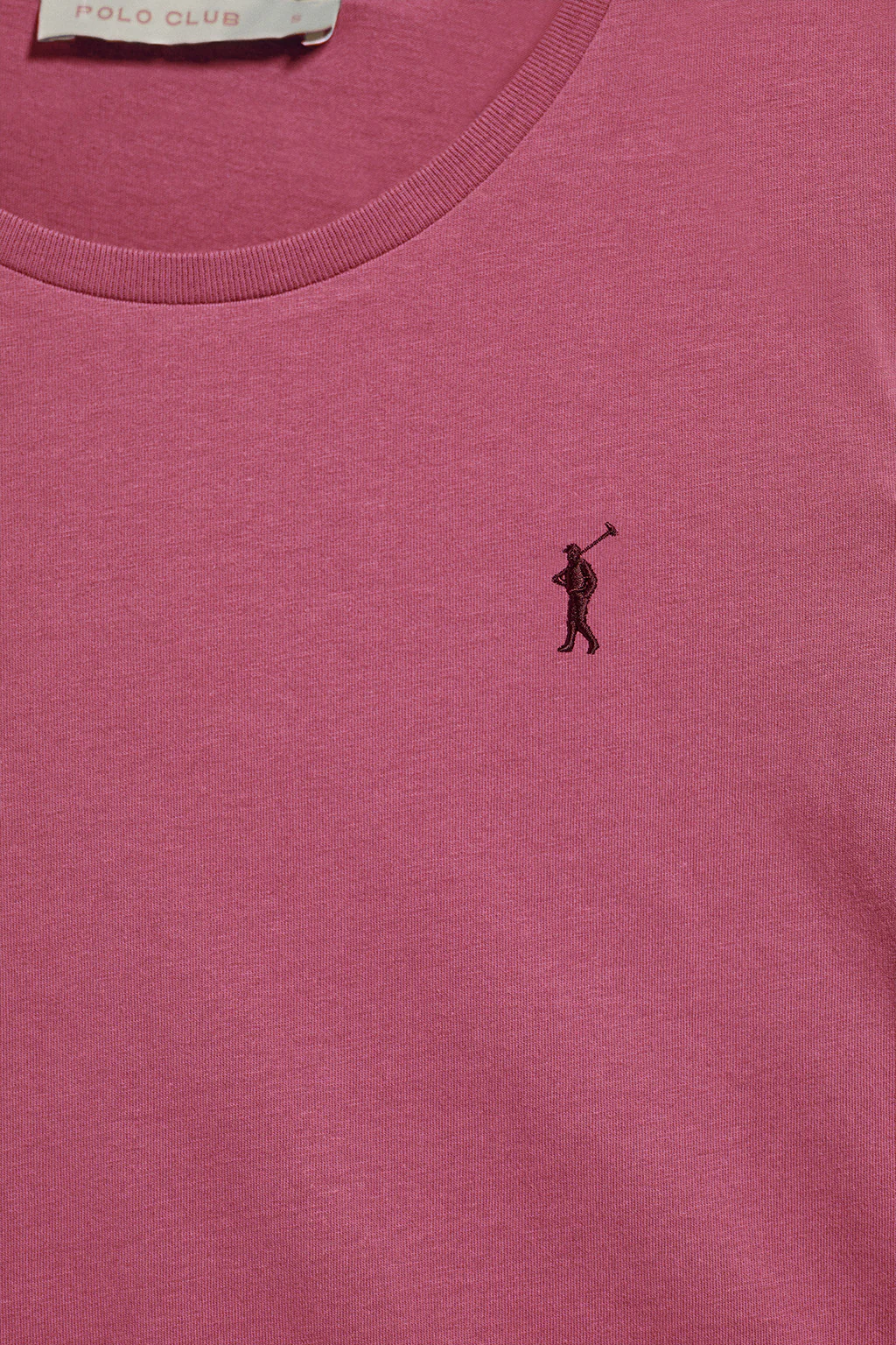 Wine-pink long-sleeve basic T-shirt with Rigby Go logo - Image 7