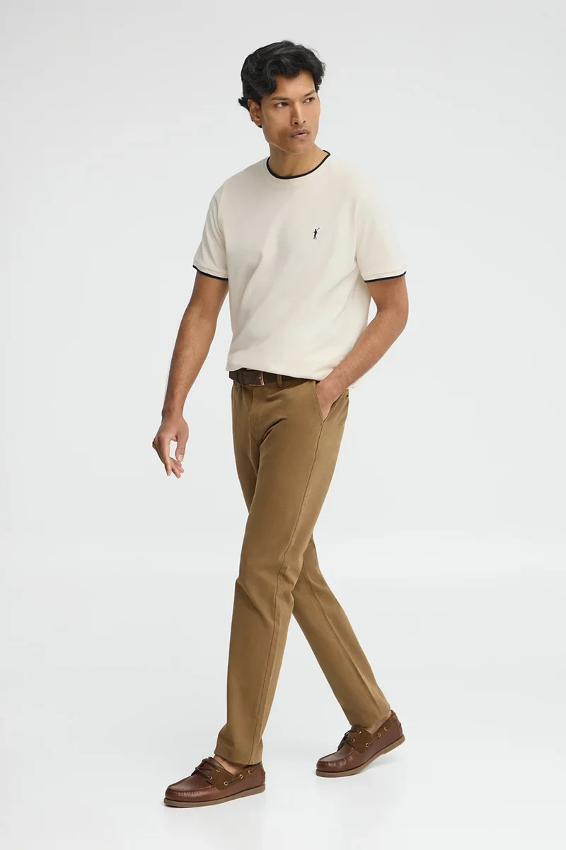 Nude pique T-shirt with Rigby Go logo - Image 3