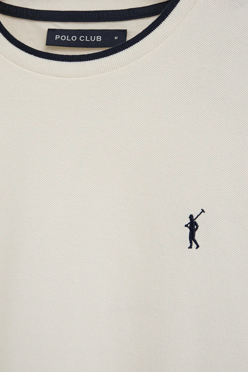 Nude pique T-shirt with Rigby Go logo - Image 6