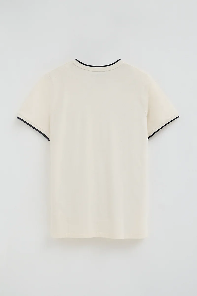 Nude pique T-shirt with Rigby Go logo - Image 7