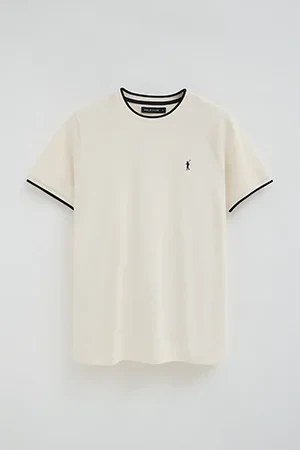 Nude pique T-shirt with Rigby Go logo - Image 8