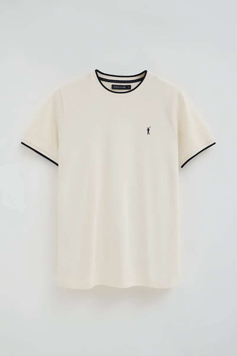 Nude pique T-shirt with Rigby Go logo - Image 9