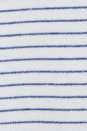 Striped long-sleeve T-shirt in white and royal blue with Rigby Go embroidery - Image 6