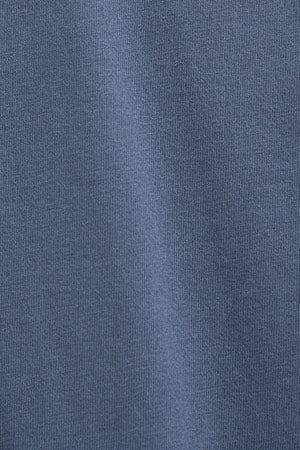 Denim-blue short-sleeve straight-fit T-shirt with Polo Club rhinestones - Image 11