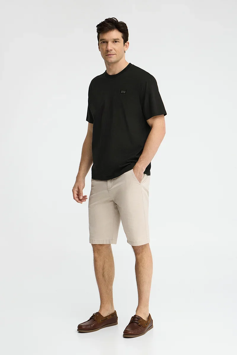 Black loose-fit T-shirt with Polo Club patch - Image 4