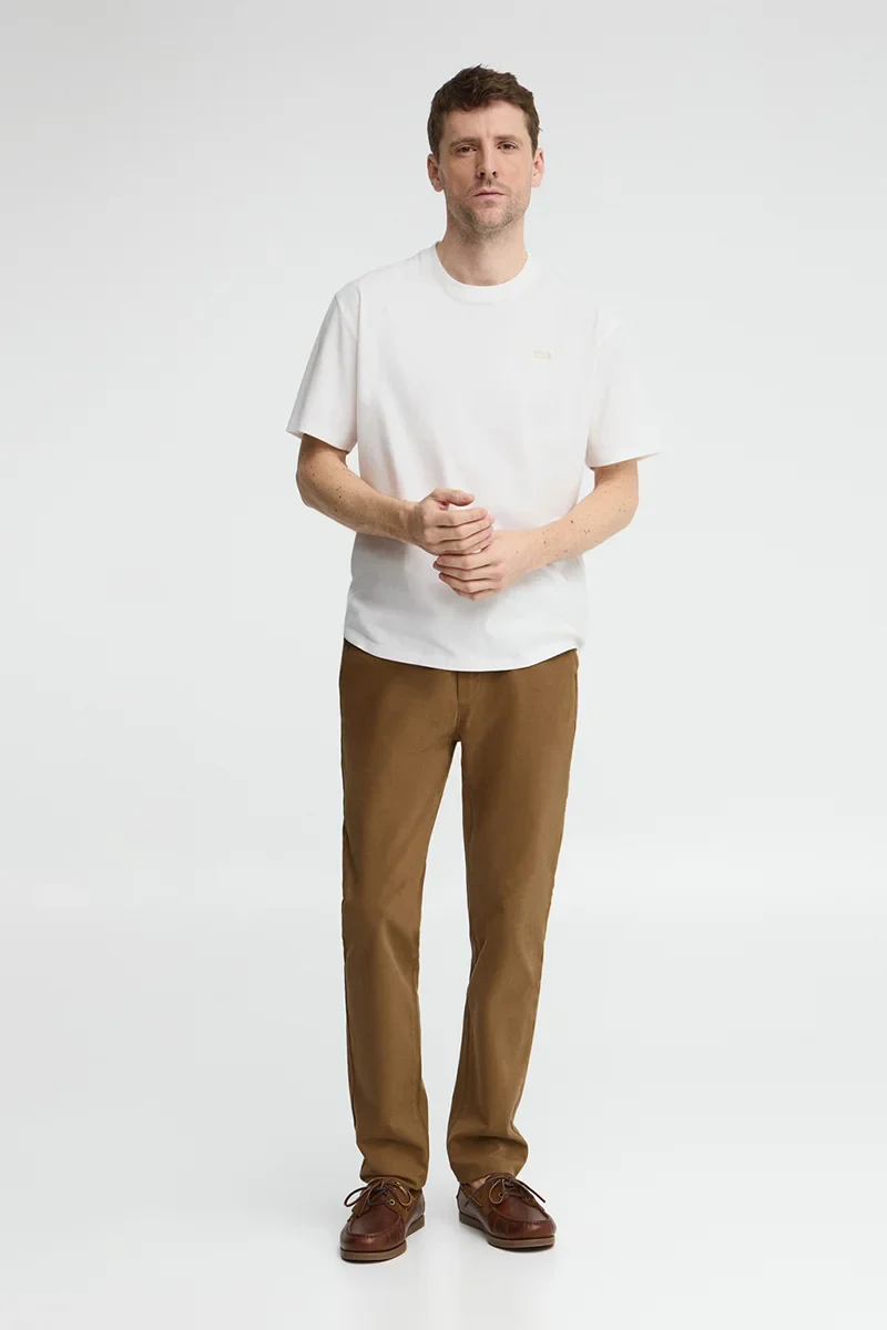 White loose-fit T-shirt with Polo Club patch - Image 4