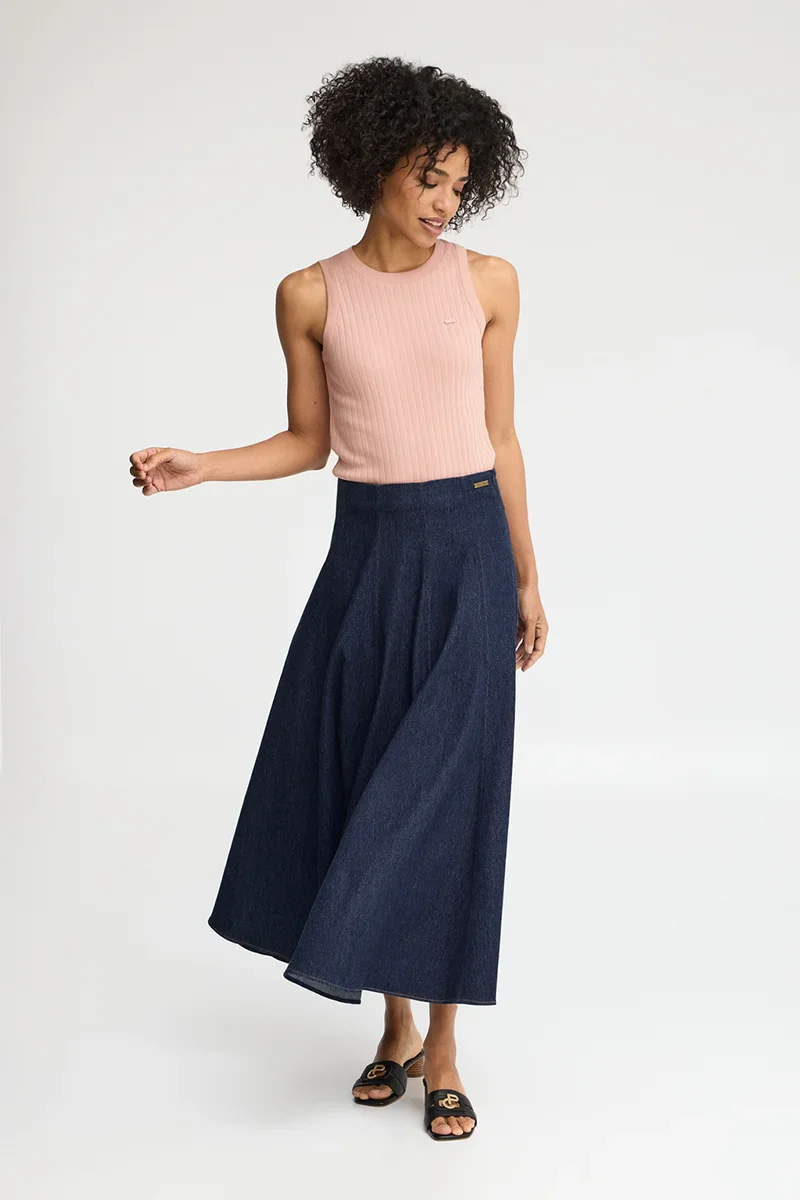 Pale-pink sleeveless ribbed T-shirt with Polo Club logo - Image 4