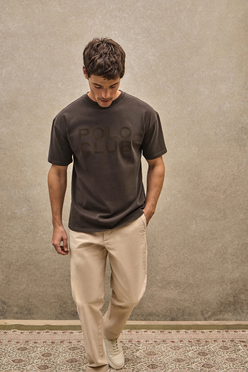 Chocolate T-shirt Tarak with Polo Club logo - Image 2