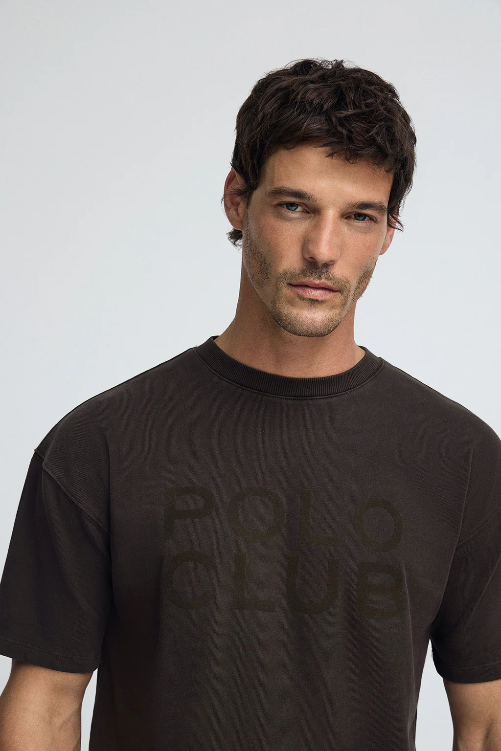 Chocolate T-shirt Tarak with Polo Club logo - Image 3