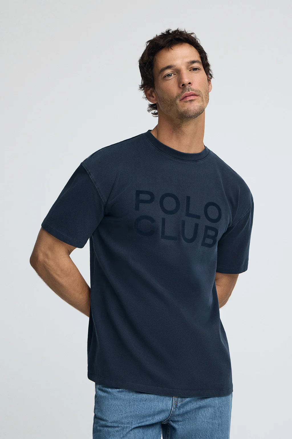 Navy-blue T-shirt Tarak with Polo Club logo - Image 2