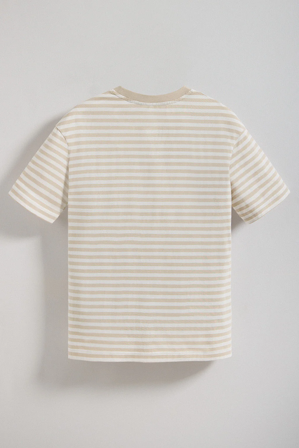 White & beige striped sailor Timothee tee with Polo Club detail - Image 9