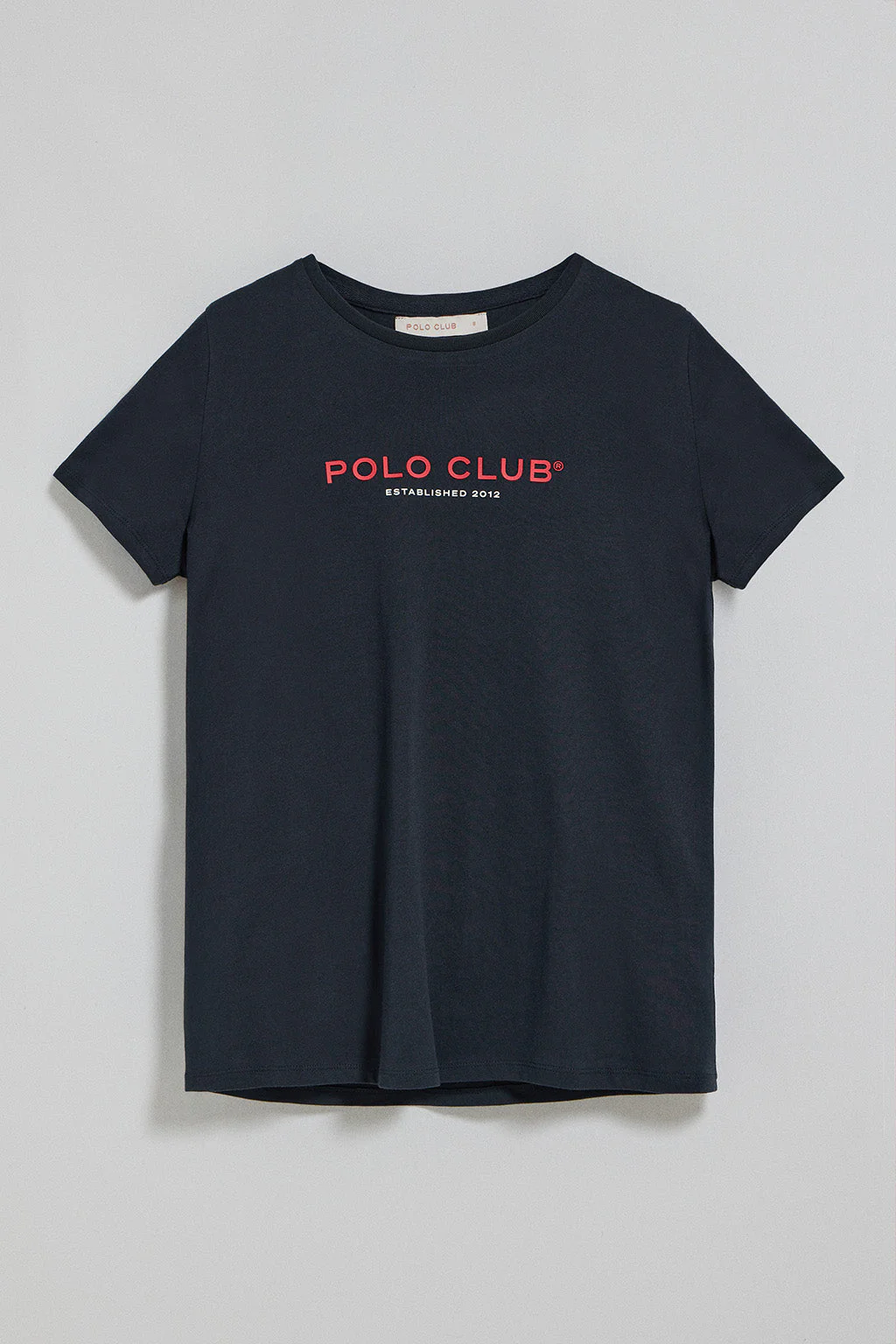 Navy-blue round-neck T-shirt with Polo Club rubber logo - Image 8