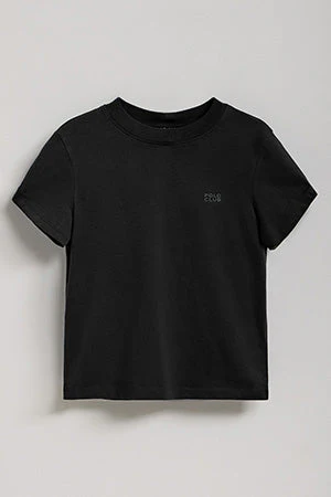 Black boxy-fit Tori tee with Regular Block Polo Club rubberised print - Image 10