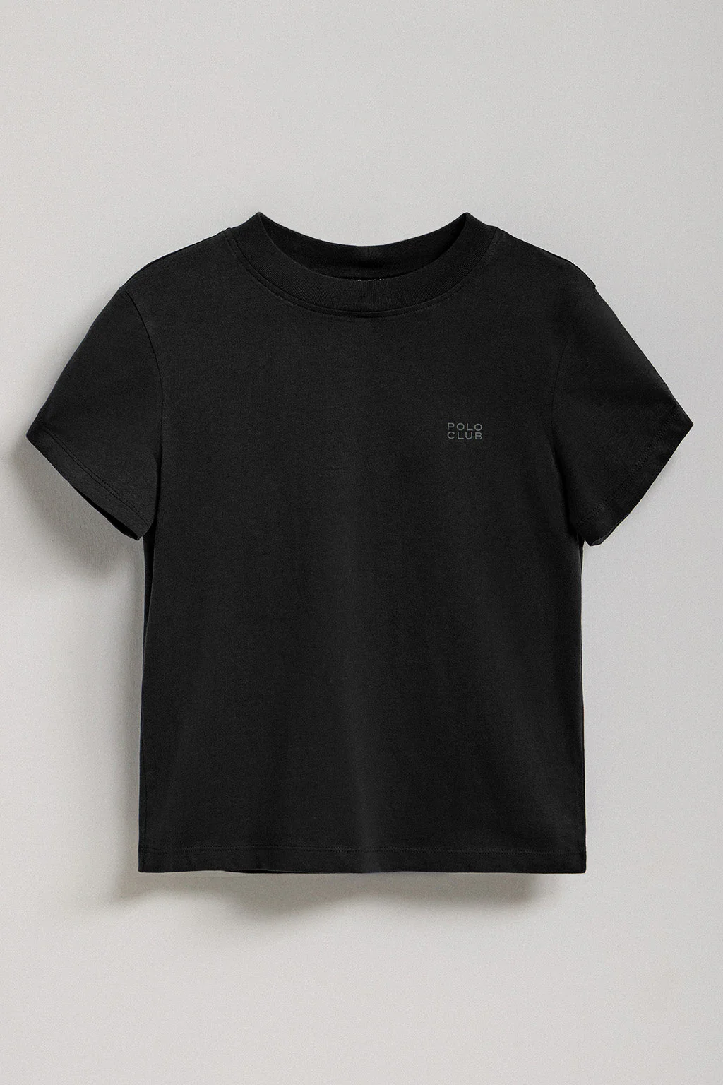 Black boxy-fit Tori tee with Regular Block Polo Club rubberised print - Image 9